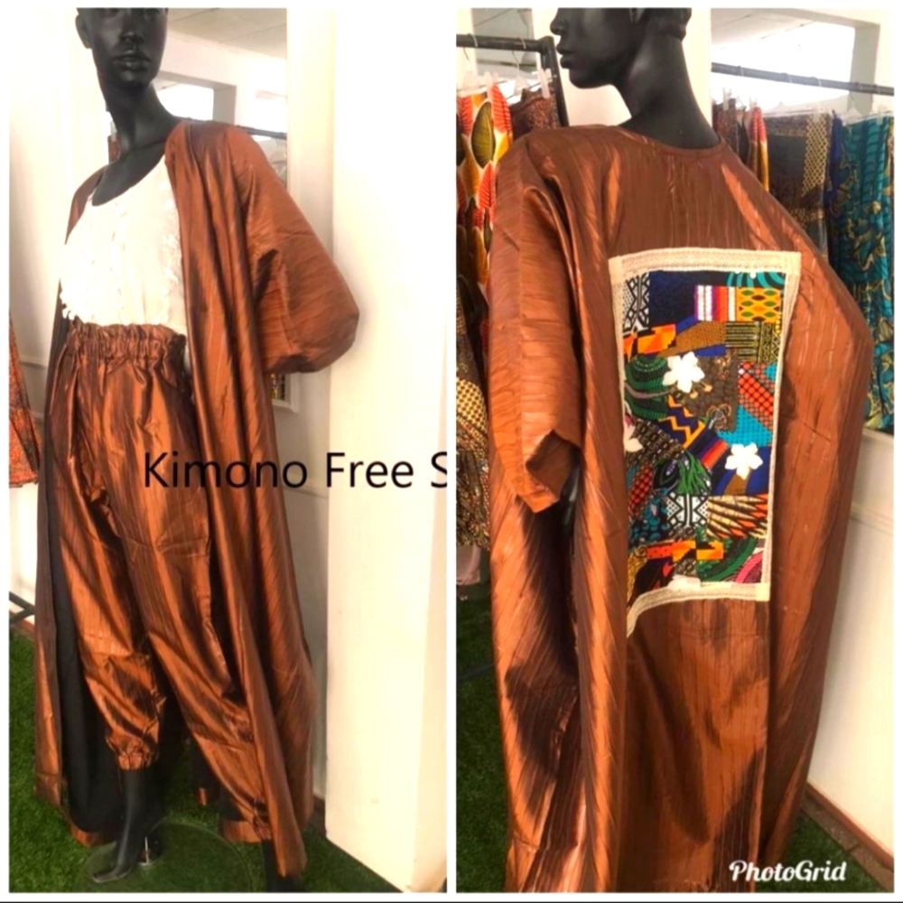 Vintage Hand made African Kimono
